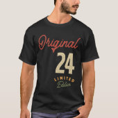 Oorspronkelijk 24 jaar oud - 24e verjaardag t-shirt (Voorkant)