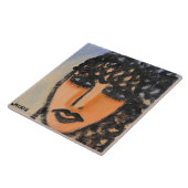 Oorspronkelijk Abstract portret van een vrouw Tegeltje (Zijkant)