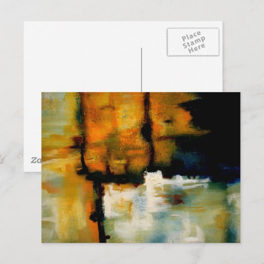 Oorspronkelijk Abstract schilderen Briefkaart (Voorkant / Achterkant)