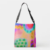 Oorspronkelijk Abstract schilderen Crossbody Tas (Achterkant)