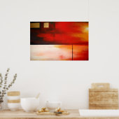 Oorspronkelijk Abstract schilderen Kunstmatig Post Poster (Keuken)