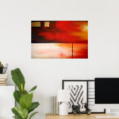 Oorspronkelijk Abstract schilderen Kunstmatig Post Poster (Thuiskantoor)