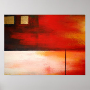 Oorspronkelijk Abstract schilderen Kunstmatig Post Poster