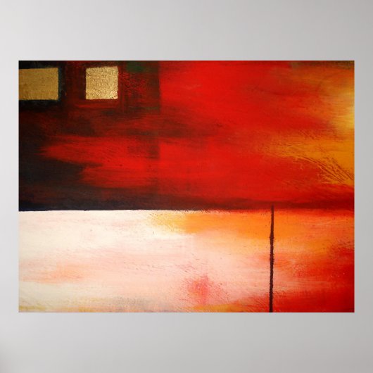 Oorspronkelijk Abstract schilderen Kunstmatig Post Poster (Voorkant)