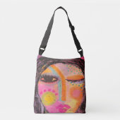 Oorspronkelijk Abstract schilderen van een vrouw Crossbody Tas (Voorkant)