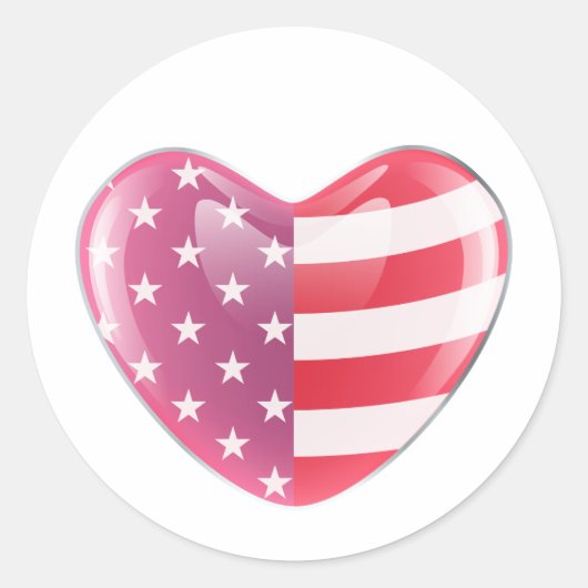 Oorspronkelijk Amerikaans symbool Amerikaanse vlag Ronde Sticker (Voorkant)