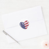 Oorspronkelijk Amerikaans symbool Amerikaanse vlag Ronde Sticker (Envelop)