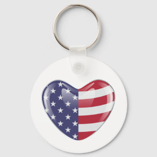 Oorspronkelijk Amerikaans symbool Amerikaanse vlag Sleutelhanger