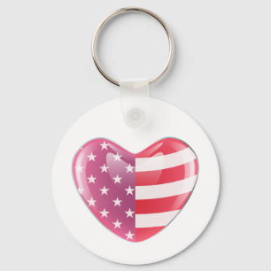 Oorspronkelijk Amerikaans symbool Amerikaanse vlag Sleutelhanger