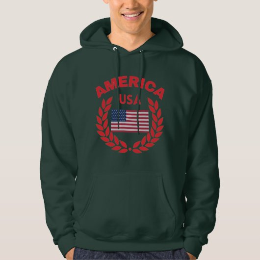 Oorspronkelijk Amerikaans vlagpatriot Hoodie (Voorkant)