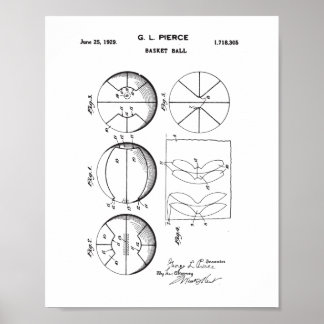 Oorspronkelijk Basket Ball-patent,  Poster