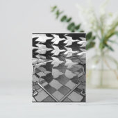 Oorspronkelijk beroemde tekening "dag en nacht" briefkaart (Staand voorkant)