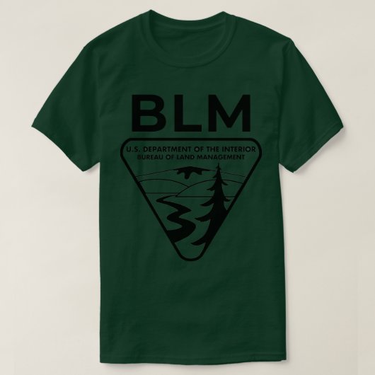 Oorspronkelijk BLM Bureau landbeheer BLACK 5 T-shirt (Design voorkant)