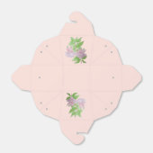 oorspronkelijk bloemontwerp van roze bloemen bedankdoosjes (Uitgevouwen)