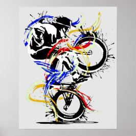 Oorspronkelijk Bmx Flatland | Bmx-Poster Poster