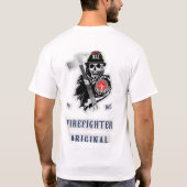 Oorspronkelijk brandweerman t-shirt (Achterkant)
