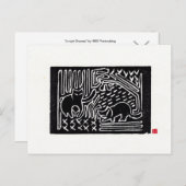 Oorspronkelijk Briefkaart voor katten (Voorkant / Achterkant)