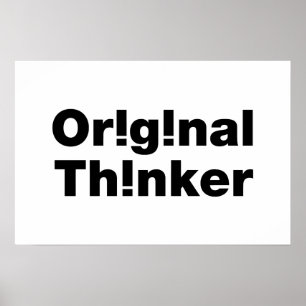 Oorspronkelijk Denker Poster