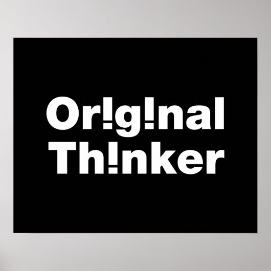 Oorspronkelijk Denker Poster (Voorkant)