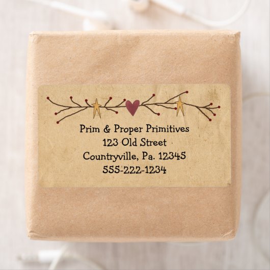 Oorspronkelijk en sterren of productlabel etiket (Insitu)