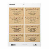 Oorspronkelijk en sterren of productlabel etiket (Full Sheet)