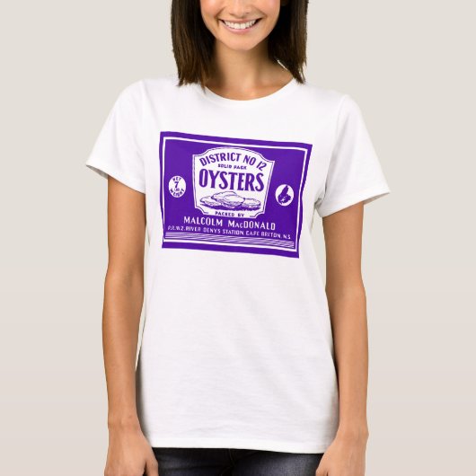 Oorspronkelijk etiket retro Cape Breton Oysters Et T-shirt (Voorkant)