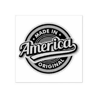 Oorspronkelijk gemaakt in Amerika Rubberstempel