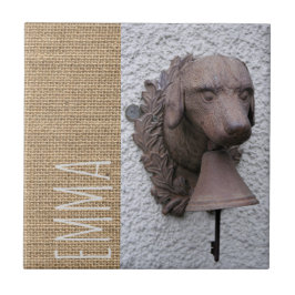 Oorspronkelijk gepersonaliseerd vierkant tegel Jaa Tegeltje