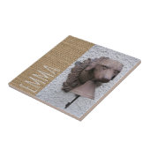 Oorspronkelijk gepersonaliseerd vierkant tegel Jaa Tegeltje (Zijkant)