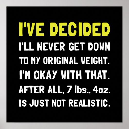 Oorspronkelijk gewicht poster (Voorkant)