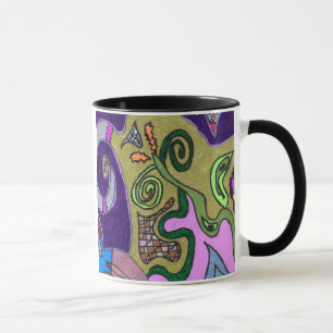 Oorspronkelijk "Gold Elephant" abstract Mok