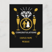 Oorspronkelijk grappig Verloving gefeliciteerd Briefkaart (Voorkant)