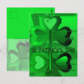 Oorspronkelijk Happy St Patrick's Day V Briefkaart (Voorkant / Achterkant)