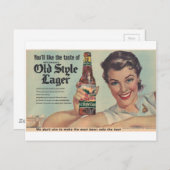 Oorspronkelijk  Heilman's bier, oude stijl lager! Briefkaart (Voorkant / Achterkant)