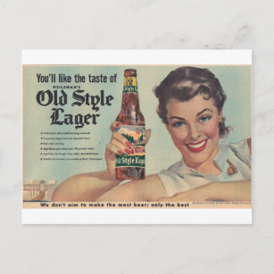 Oorspronkelijk  Heilman's bier, oude stijl lager! Briefkaart