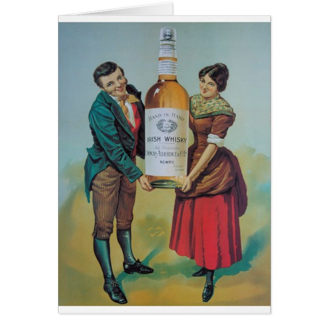 Oorspronkelijk  Iers whisky poster, hand in hand (Voorkant)