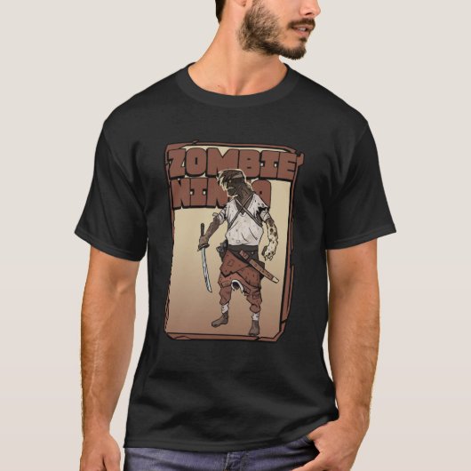 Oorspronkelijk karakter van Zombie Ninja T-shirt (Voorkant)