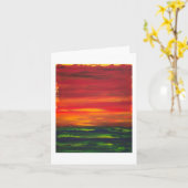 Oorspronkelijk kunstwenskaart kaart (Gele Bloem)