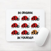 Oorspronkelijk ladybug muismat (Met muis)