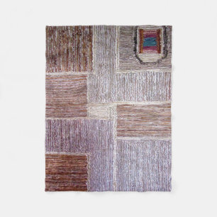 Oorspronkelijk leren tapijten fleece deken