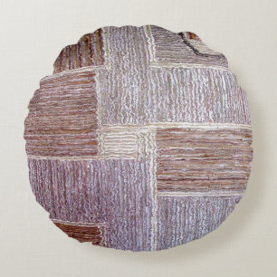 Oorspronkelijk leren tapijten rond kussen