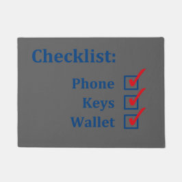 Oorspronkelijk leuk aangepast aan thuischecklist.. deurmat
