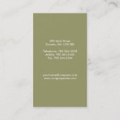 {OORSPRONKELIJK} Moderne Monogram Visitekaartjes (Achterkant)