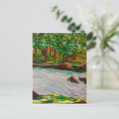 oorspronkelijk olieschilderend landschap briefkaart (Staand voorkant)