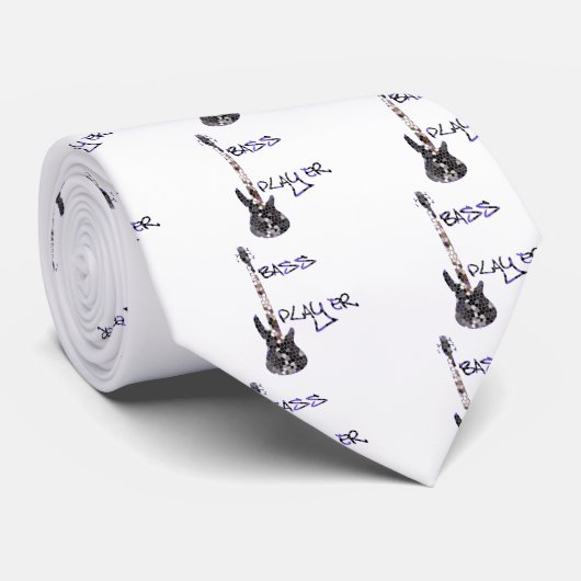 Oorspronkelijk ontwerp van Bass Player! Stropdas (Opgerold)