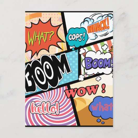 Oorspronkelijk ontwerp van Comics Briefkaart (Voorkant)