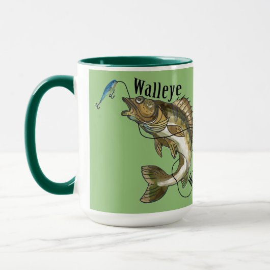 Oorspronkelijk ontwerp Walleye Warrior Mok (Links)