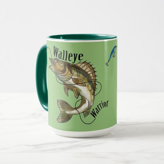 Oorspronkelijk ontwerp Walleye Warrior Mok (Voorkant links)