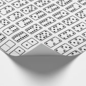 Oorspronkelijk ontwerp zwarte en witte Domino-symb Cadeaupapier (Hoek)