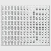 Oorspronkelijk ontwerp zwarte en witte Domino-symb Cadeaupapier (Vlak)